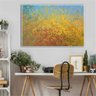 Quadro Abstrato Amarelo Fundo do Mar:120x80 cm/BORDA INFINITA - 2