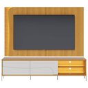 Ver imagem 6 de Painel TV 65 pol LED e Rack Sala Pé Metal Dante Naturale/Off C05 - Mpozenato