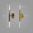 Ver imagem 5 de Arandela Pétra (l)12cm (c)11cm (a)53cm 2xled Integrado 3w 3000k 300lm Ip20