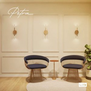 Arandela Pétra (l)12cm (c)11cm (a)53cm 2xled Integrado 3w 3000k 300lm Ip20