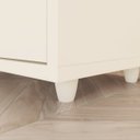 Ver imagem 6 de Mesa de Apoio para Sofá e Cabeceira 2 Gavetas Chanfradas - Campeche - Off White