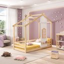 Ver imagem 5 de Cama Montessoriano Prime House com Telhado V e Janelinha Casatema MadeiraOriginals