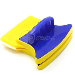 Limpador Escova Magnética Dupla Face para Vidros Amarelo