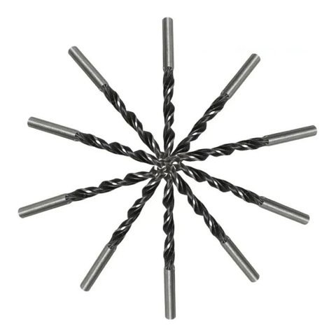 Kit 10 Brocas 3 Pontas Madeira Starfer 3mm e 4mm Precisão para Furar Madeira