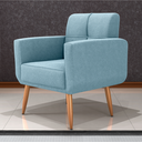 Ver imagem 1 de Poltrona Decorativa Juan Boucle Azul