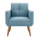 Ver imagem 4 de Poltrona Decorativa Juan Boucle Azul
