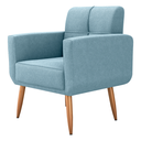 Ver imagem 5 de Poltrona Decorativa Juan Boucle Azul