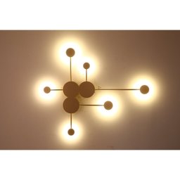Arandela Elo 74cmx89cmx6cm 6xled Integrado 24w 3000k 1200lm Ip20 - 1