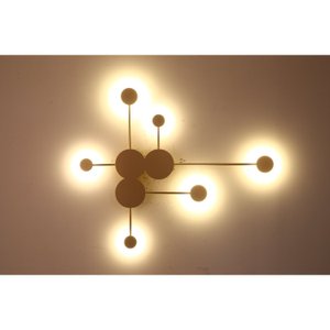 Arandela Elo 74cmx89cmx6cm 6xled Integrado 24w 3000k 1200lm Ip20