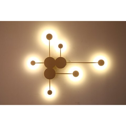 Luminária Arandela Elo 74cmx89cmx6cm 6xled Integrado 24w 3000k 1200lm Ip20