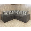 Ver imagem 1 de Sofá Canto Marrom com Floral 603/425 Belo