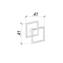 Ver imagem 5 de Arandela Tec (l)41cm (c)41cm (a)4cm 1xled Integrado 45w 3000k 2450lm Ip20