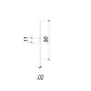 Ver imagem 5 de Luminária Arandela Tec (l)2cm (c)90cm (a)cm 1xled Integrado 15w 3000k 980lm Ip20