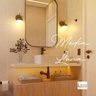 Arandela Media Luna Transparente 12x18x27,5cm Led Integrado 6w Ip20 - 1