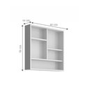 Ver imagem 2 de Espelheira para Banheiro 2 Portas 60cm Multimóveis CR10075 Branca