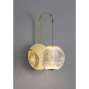 Arandela Luce Transparente (l)12cm (c)18cm (a)27cm 1xled Integrado 4,2w 3000k 252lm Ip20