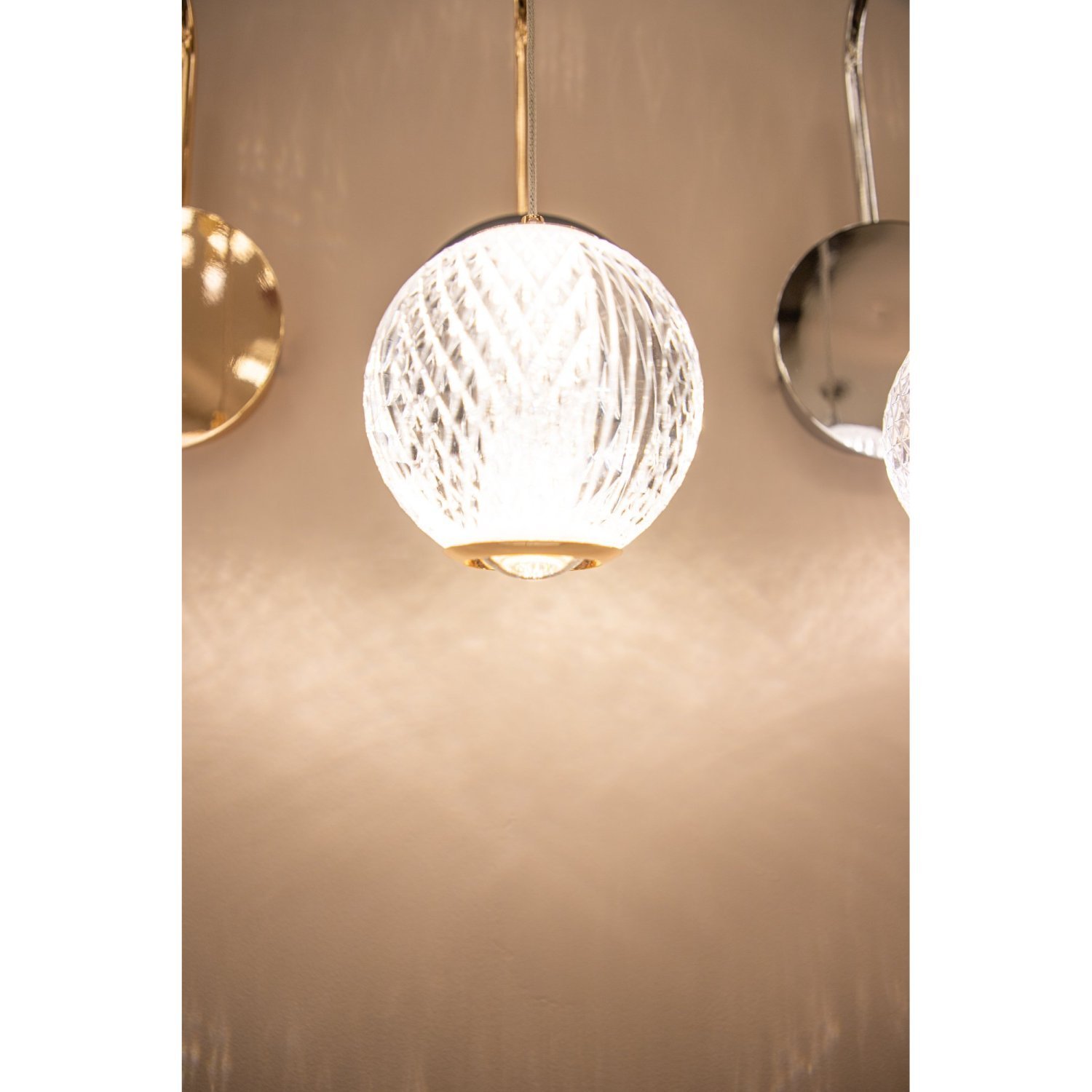Arandela Luce Transparente (l)12cm (c)18cm (a)27cm 1xled Integrado 4,2w 3000k 252lm Ip20 - 7