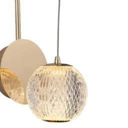 Arandela Luce Transparente (l)12cm (c)18cm (a)27cm 1xled Integrado 4,2w 3000k 252lm Ip20 - 4