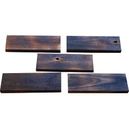 Pisante de Madeira Maciça 30x11x2 Cm Eucalipto Acabamento Envelhecido Dúzia Neonx - 2