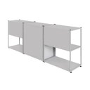 Ver imagem 5 de Armário para Escritório e 2 Estantes Industriais F5 Office Cor:cinza