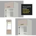 Ver imagem 4 de Armário De Cozinha Completa 270cm Madesa 04 Branco/crema