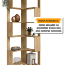 Ver imagem 3 de Estante Multiuso de Canto Berlim 6 Prateleiras Rv Móveis