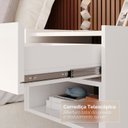 Ver imagem 4 de Mesa de Cabeceira Florença 1 Gaveta e 1 Nicho Branco