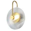 Ver imagem 2 de Arandela Vinyl (L)25cm (C)30cm (A)12cm 1XLED Integrado 5W 3000k 400LM IP20 Dourado