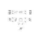 Ver imagem 5 de Luminária Arandela Ginga (l)10,5cm (c)17cm (a)17cm 1xled Integrado 6w 3000k 300lm Ip20