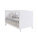 Ver imagem 2 de Berço Evolutivo L 2 em 1 Padrão Americano 100% MDF Pés Madeira Branco