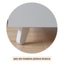 Ver mais imagens de Berço Evolutivo L 2 em 1 Padrão Americano 100% MDF Pés Madeira Branco