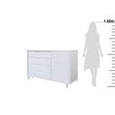 Ver imagem 4 de Cômoda Infantil L 1 Porta $ Gavetas 120 Cm