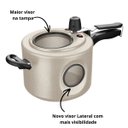 Ver imagem 5 de Panela de Pressão Visor Lateral Mta 4,5l Antiaderente