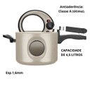 Ver imagem 6 de Panela de Pressão Visor Lateral Mta 4,5l Antiaderente