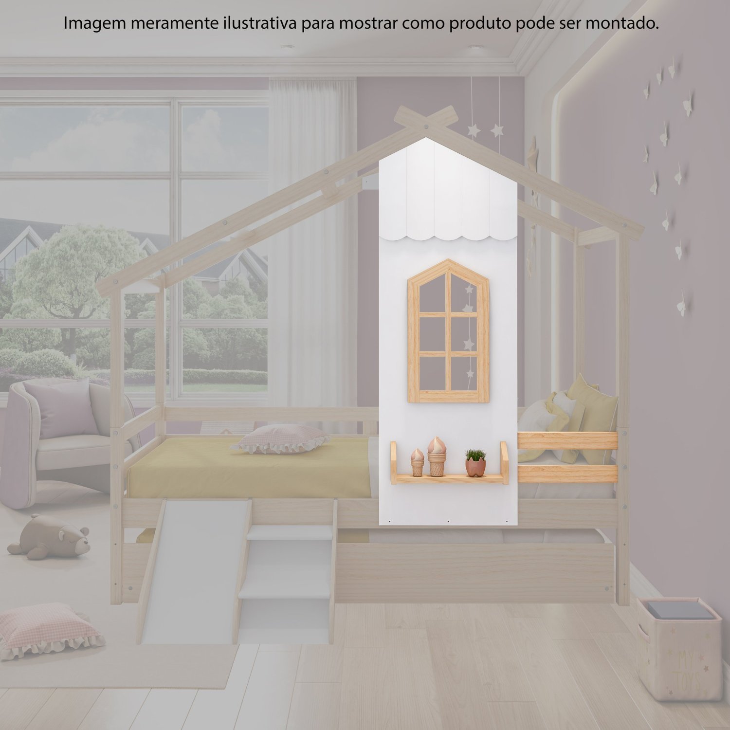 Painel Janela para Cama Infantil Prime House Casatema - 2