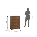 Ver imagem 3 de Cômoda 5 Gavetas 103 cm Clássico Manaus Bege/Ypê