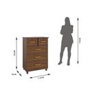 Ver imagem 4 de Cômoda 5 Gavetas 103 cm Clássico Manaus Bege/Ypê