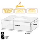 Ver imagem 6 de Porta Lenços de Papel Desmontável em Acrílico Cristal Luxo Porta Objetos