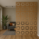 Ver imagem 1 de Kit 24 Divisórias de Ambiente Cobogó Modular em Mdf Vazado | Decoração para Interiores