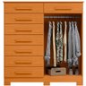 Cômoda Sapateira Julieta 8 Gavetas 2 Portas Cinamomo - 2