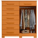 Ver imagem 2 de Cômoda Sapateira Julieta 8 Gavetas 2 Portas Cinamomo