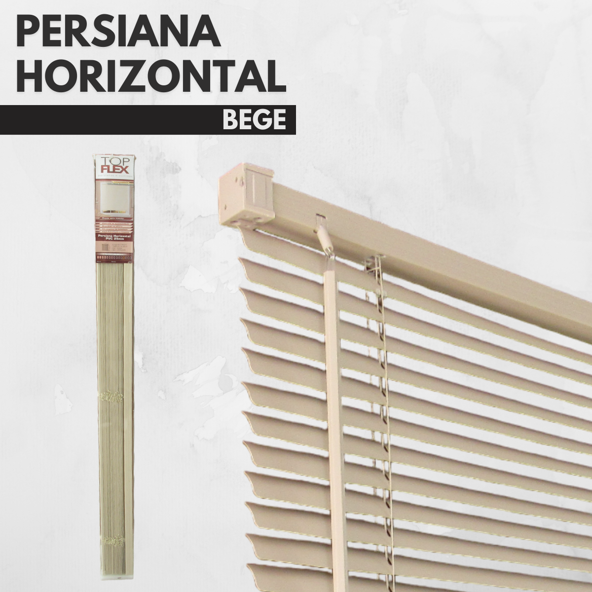 Persiana Horizontal Pvc Block Luxo 120larg X 220alt Bege - 5