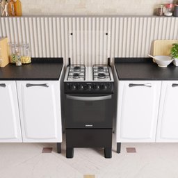 Fogão 4 Bocas Itatiaia Waves New com Acendimento Automático Preto Bivolt - 2 Fogão 4 Bocas Itatiaia Waves New com Acendimento Automático Preto Bivolt - 2