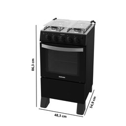 Fogão 4 Bocas Itatiaia Waves New com Acendimento Automático Preto Bivolt - 4 Fogão 4 Bocas Itatiaia Waves New com Acendimento Automático Preto Bivolt - 4