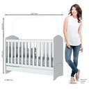 Ver imagem 4 de Berço Mini Cama Bala de Menta com Regulagem de Altura - Branco