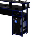 Ver imagem 7 de Mesa para Computador Gamer Espaço para 2 Monitores e Cpu Preto/Azul