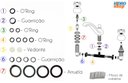 Ver imagem 4 de Vedação para Misturador Lavatório Deca Kit 18pçs - 4160kit150
