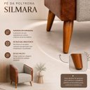 Ver imagem 6 de Poltrona Silmara Design Elegante e Sofisticada para Recepção Linho
