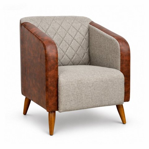 Poltrona Silmara Design Elegante e Sofisticada para Recepção Linho