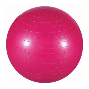 Bola de Yoga / Pilates Inflavel com Bomba 65 Cm Rosa